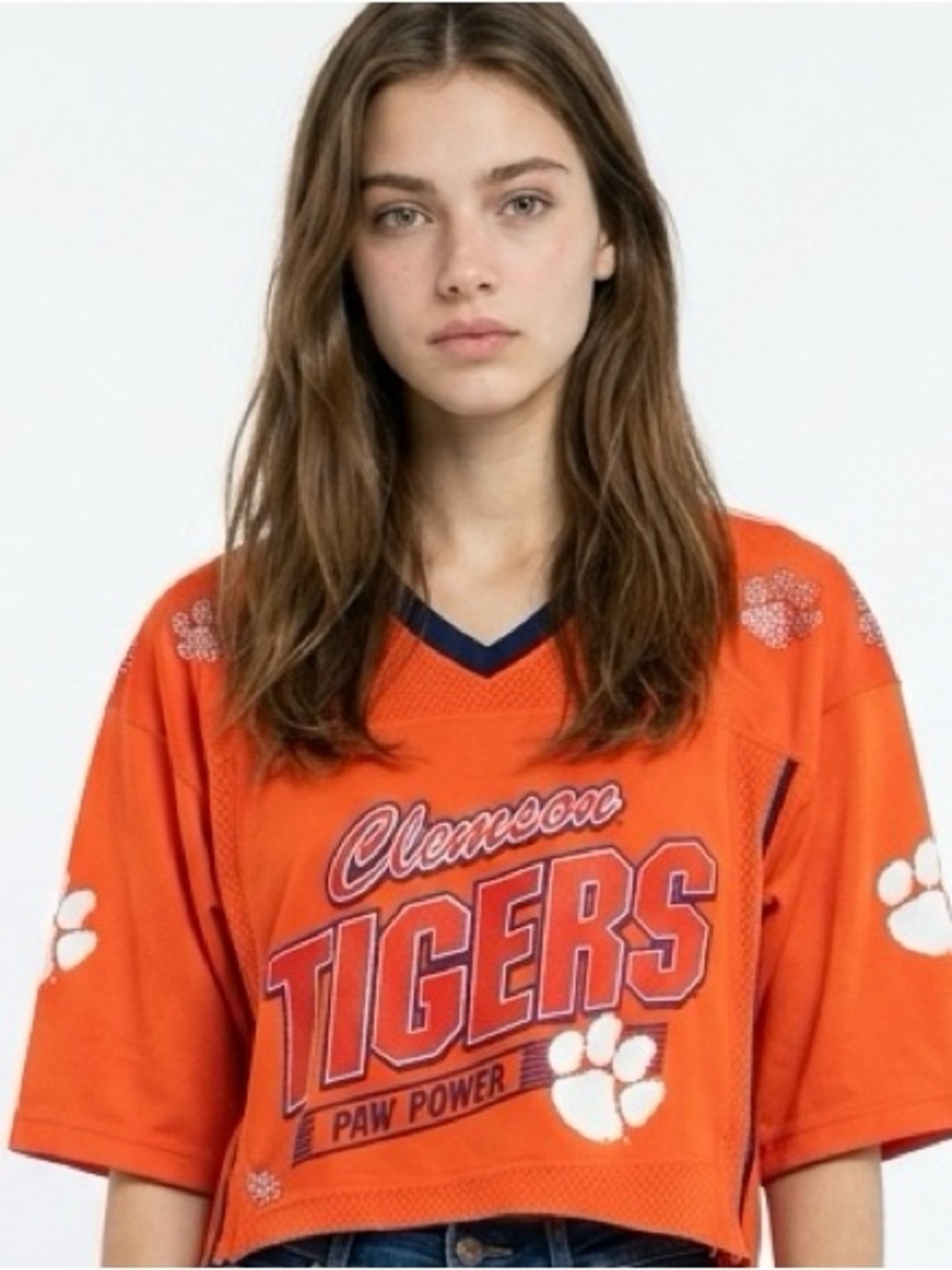 CLEMSON TIGERS Upcycled Jersey NEW